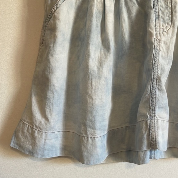 American Eagle Mini Skirt Acid Wash Bleach Med Skate Blue Coastal Softgirl - Picture 3 of 10